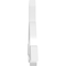 Ekena Millwork Ericson Architectural Grade PVC Gable Bracket, 36"W x 18"H x 2"D x 4"F, 12/12 Pitch GBP036X18X0204ERI00 - alternate 2
